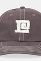 P.E Nation șapcă de baseball din bumbac Monogram 252A108 gri SS25