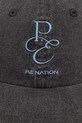 P.E Nation czapka z daszkiem bawełniana Crestwood 252A100 szary SS25