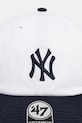 Sporty & Rich czapka z daszkiem Yankees Serif biały AC060623631WH50