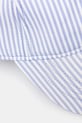 Памучна шапка с козирка Fiorucci Striped Tie Ribbon W02SMAHA398CJ01BL07 син SS25
