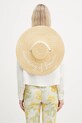 Fiorucci kapelusz Straw Embroidered Tie Ribbon W02SMAHA399ST01NA02