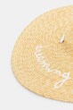 Fiorucci kapelusz Straw Embroidered Tie Ribbon W02SMAHA399ST01NA02 beżowy SS25