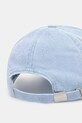 Akcesoria GANNI czapka z daszkiem jeansowa Cap Hat Denim A5760 niebieski