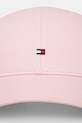 Дитяча бавовняна кепка Tommy Hilfiger AU0AU01528.G.PPYA рожевий SS25