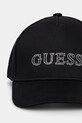 Detská bavlnená šiltovka Guess J5RZ40.WO08O.PPYA čierna SS25