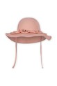 Dziewczynka Konges Sløjd kapelusz dziecięcy FLEURI SWIM HAT KS102630 różowy