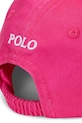 Dziewczynka Polo Ralph Lauren czapka z daszkiem bawełniana dziecięca 310785653001 różowy