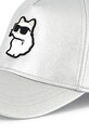 Дитяча бавовняна кепка Karl Lagerfeld срібний Z30392