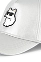 Karl Lagerfeld șapcă din bumbac pentru copii argintiu Z30392