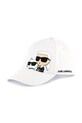 Karl Lagerfeld gyerek pamut baseball sapka aplikációval fehér Z30393