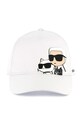 Karl Lagerfeld cappello con visiera in cotone bambini Z30393 bianco