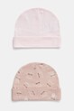 Βρεφικό βαμβακερό καπέλο United Colors of Benetton 2-pack βαμβάκι ροζ 3PWB0A004.G.W.Seasonal