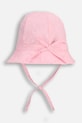 Coccodrillo pălărie din bumbac pentru copii cu modele roz WC5363101ALG