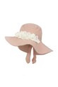 Dječji pamučni šešir Jamiks WILLA natpis roza WILLA.Nak.glow.JLH105.G