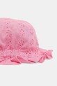 Παιδικό βαμβακερό καπέλο United Colors of Benetton 6UAGGA01E.P.Seasonal ροζ SS25