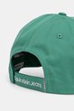 Chłopiec Calvin Klein Jeans czapka z daszkiem bawełniana dziecięca IU0IU00150.PPYA zielony