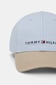 Παιδικό βαμβακερό καπέλο μπέιζμπολ Tommy Hilfiger AU0AU01963.PPYA μπλε SS25