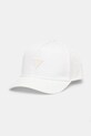 Pamučna kapa sa šiltom za bebe Guess natpis bijela H5RZ00.WO08O.PPYA
