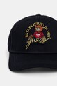 Παιδικό βαμβακερό καπέλο μπέιζμπολ Guess H5RZ09.WO08O.PPYA μαύρο SS25
