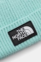 Băieți The North Face caciula copii KIDS TNF BOX LOGO CUFFED BEANIE NF0A7WGC6EI1 turcoaz