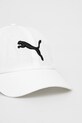 Puma șapcă din bumbac pentru copii ESS CAT BB Cap 026114 alb SS25