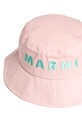 Хлопчик Дитяча бавовняна панама Marni MF35B HAT M01458 рожевий
