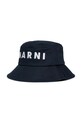 Детская хлопковая шляпа Marni MF35B HAT аппликация тёмно-синий M01458
