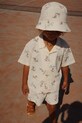 Konges Sløjd pălărie copii ELLIOT BUCKET HAT GOTS cu modele bej KS103076