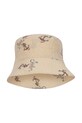 Chłopiec Konges Sløjd kapelusz dziecięcy ELLIOT BUCKET HAT GOTS KS103076 beżowy