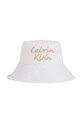 Λινό καπέλο για μωρά Calvin Klein Jeans άλλο λευκό IU0IU00702.PPYA