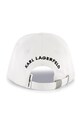 Detská bavlnená šiltovka Karl Lagerfeld Z30398 biela