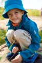 Detský klobúk Reima Itikka Planet friendly modrá 5300163B.PPYA