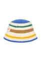 Detský klobúk Tinycottons MULTICOLOR STRIPES BUCKET HAT SS25.417 béžová SS25