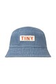 Детская хлопковая шляпа Tinycottons DENIM BUCKET HAT аппликация голубой SS25.419