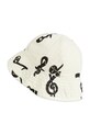 Otroški bombažni klobuk Mini Rodini Note 2526511110 bela SS25