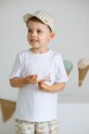 BIMBA Jamiks berretta a visiera in lino per bambini ASLAN ASLAN.le.Na.gl.JLH064.K beige