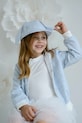 Jamiks czapka z daszkiem bawełniana dziecięca SHELLEY niebieski SHELLEY.Nak.gl.JLH136.K