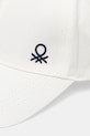 United Colors of Benetton șapcă 6YCTGA012.P.Seasonal alb SS25