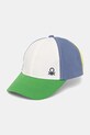 United Colors of Benetton czapka z daszkiem bawełna niebieski 6L1EGA015.P.Seasonal
