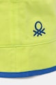 Chłopiec United Colors of Benetton kapelusz dwustronny dziecięcy 6YPLGA01G.P.Seasonal zielony