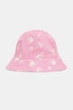 United Colors of Benetton kapelusz dwustronny bawełniany dziecięcy 65B2AA00W.W.Seasonal różowy SS25