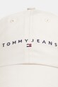 Tommy Jeans czapka z daszkiem bawełniana 0 AM0AM12958 beżowy SS26