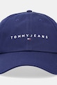 Tommy Jeans șapcă de baseball din bumbac 0 AM0AM12958 bleumarin AW25