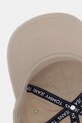 Tommy Jeans czapka z daszkiem bawełniana 0 beżowy AM0AM12958