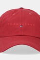 Хлопковая кепка Tommy Jeans 0 AM0AM12958 бордо SS25