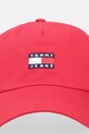 Бавовняна бейсболка Tommy Jeans AM0AM12933 червоний SS25