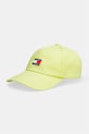 Tommy Jeans Șapcă pentru bărbați din bumbac verde AM0AM12933