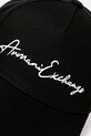 Armani Exchange czapka z daszkiem bawełniana 954224.CC516 czarny SS25
