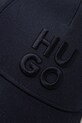 Бавовняна бейсболка HUGO 50533409 темно-синій SS25