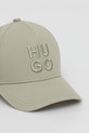 Bavlněná baseballová čepice HUGO 50533409 zelená